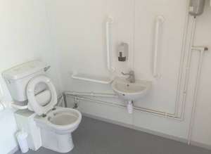 Portable Building Utility Service Installation